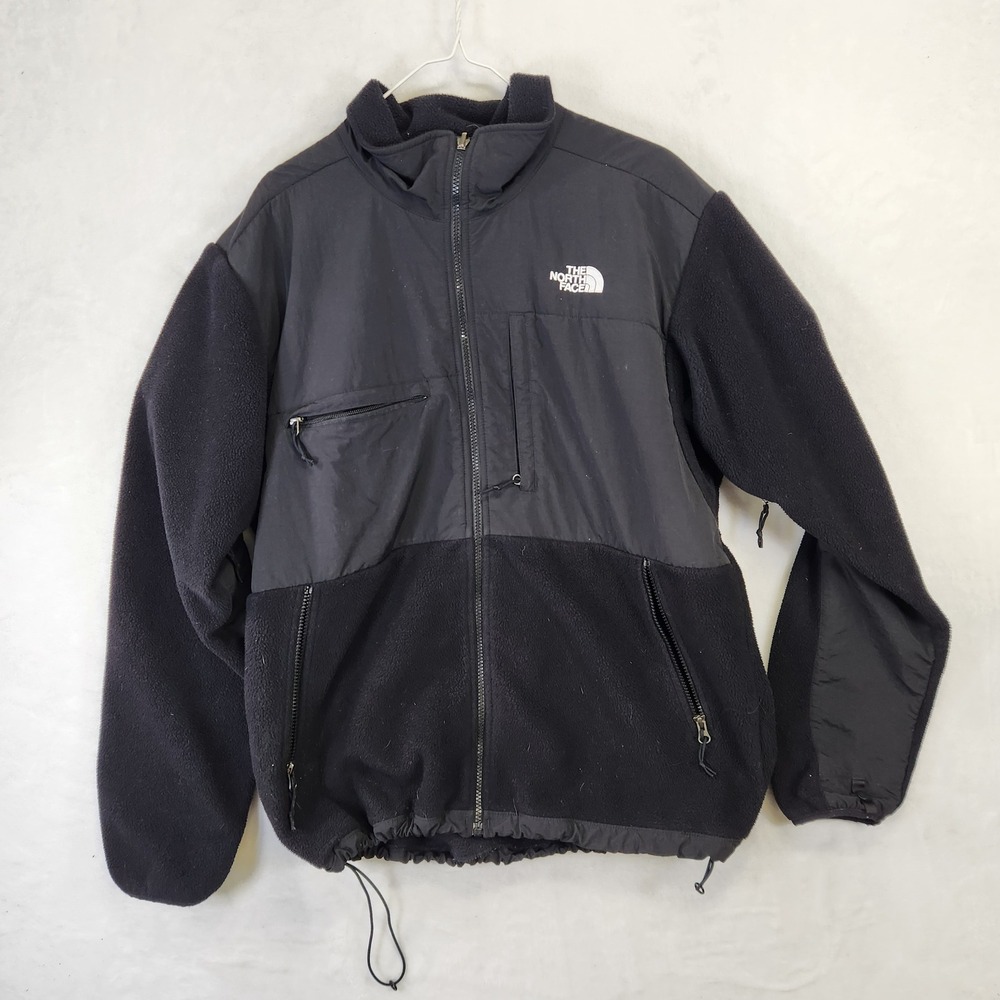 The North Face Denali Fleece Jacket Mens Large Black Full Zip Outdoor Coat